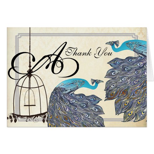 Cartons d'invitation de mariage à cage à oiseaux p (Devant Horizontal)