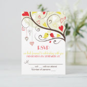 Cartons d'invitation de mariage RSVP Inséparables (Debout devant)