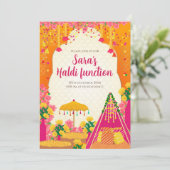 Cartons d'invitation Haldi & invitations numérique (Debout devant)