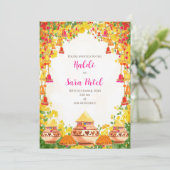 Cartons d'invitation Haldi ou invitations Pithi (Debout devant)