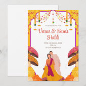 Cartons d'invitation numériques Haldi & Invitation (Devant / Derrière)