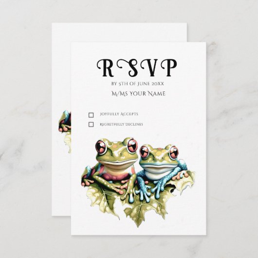 Cartons Réponse 10 ans Mariage Anniversaire Jardin Décontractée fê (Devant / Derrière)