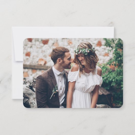 Cartons Réponse 1 Options de repas photo Simple moderne minimalist (Dos)