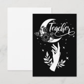 Cartons Réponse 2- Chemise d'enseignant inspirant, Enseignant mini (Devant / Derrière)