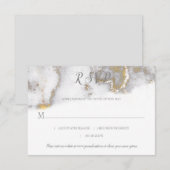 Cartons Réponse #2 Parties scintillant d'or moderne et effet de ma (Devant / Derrière)