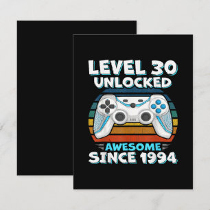 Cartons Réponse 30e anniversaire Homme femme 30 ans 1994