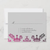 Cartons Réponse 311-Dashing Damask Night Magenta Light Grey (Dos)