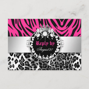 Cartons Réponse 311 Zebra-Leo Tique Diamonds n'Kisses Répondre