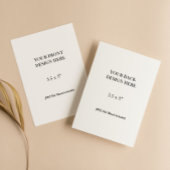 Cartons Réponse 3.5x5" Double Sided Card Printing