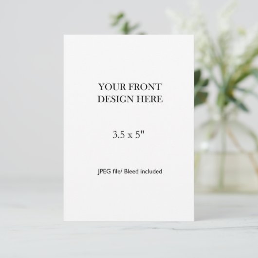 Cartons Réponse 3.5x5" Double Sided Card Printing (Debout devant)