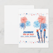 Cartons Réponse 4 juillet  (Devant / Derrière)