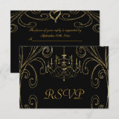 Cartons Réponse 50ème Mariage d'or (Devant / Derrière)