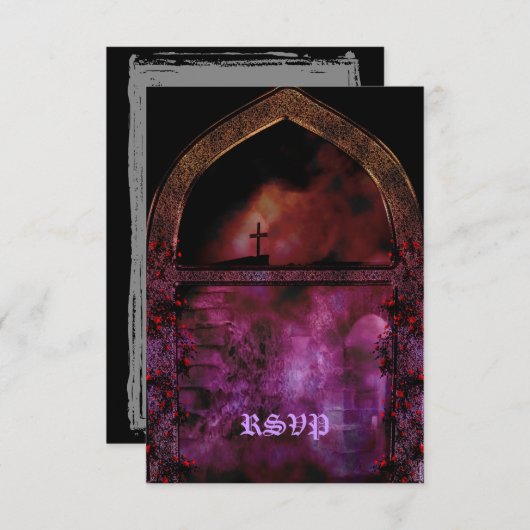 Cartons Réponse À travers le Mariage de la Goth Arch (Devant / Derrière)