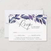 Cartons Réponse Abondant Foliage Violet choix de repas botanique (Devant)