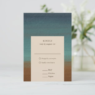 Cartons Réponse Abstrait Coastal Chic Mariage moderne