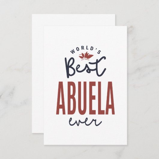 Cartons Réponse Abuela (Devant / Derrière)