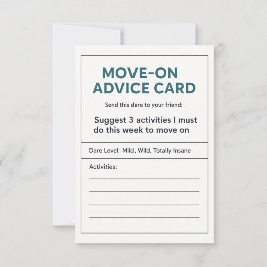 Cartons Réponse Action (Dos)