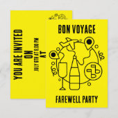 Cartons Réponse Adieu Bon Voyage (Devant / Derrière)