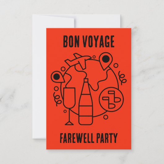 Cartons Réponse Adieu Bon Voyage (Devant)