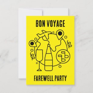 Cartons Réponse Adieu Bon Voyage