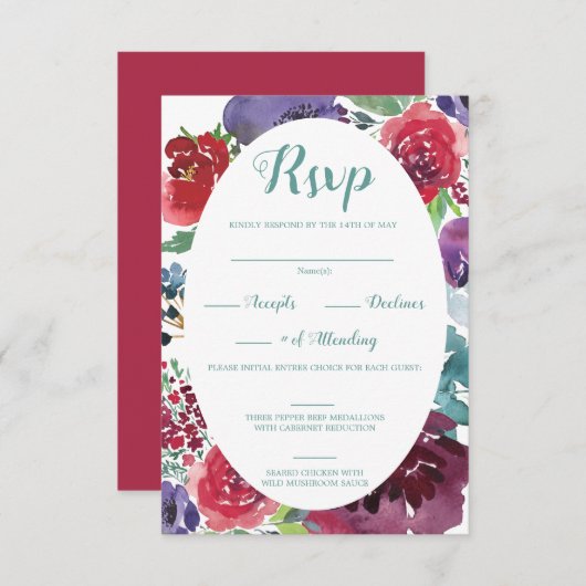 Cartons Réponse Adoration Berry (Devant / Derrière)