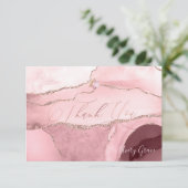 Cartons Réponse Agate d'aquarelle Bat mitzvah PixDezines (Debout devant)