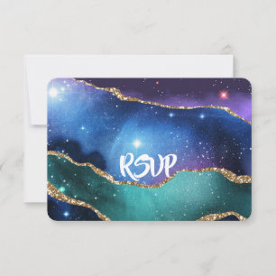 Cartons Réponse Agate Marble violet bleu Turquoise Détails du Mari