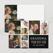 Cartons Réponse Aimez-vous grand-mère | Collage photo et texte (Devant / Derrière)