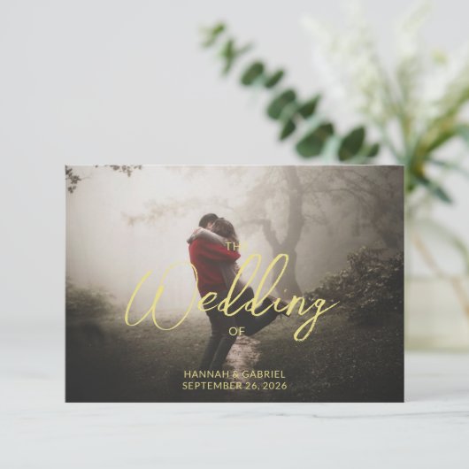 Cartons Réponse Ajouter un choix de repas Mariage photo (Debout devant)