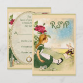 Cartons Réponse Alice au pays des merveilles (Devant / Derrière)