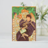Cartons Réponse Alphonse Mucha Prince et Dragon (Debout devant)