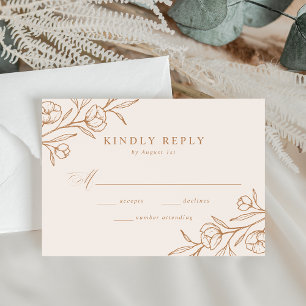 Cartons Réponse Amande florale et Mariage de cuivre