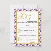 Cartons Réponse AMÉRIQUE AMÉRICAINE Écriture chrétienne mariage pe (Devant)