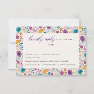 Cartons Réponse Amour Fleurissant Floral Romantique Mariage Rose V