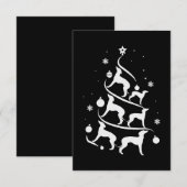 Cartons Réponse amoureux des chiens de noël de la verdure italienn (Devant / Derrière)