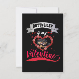 Cartons Réponse Amoureux des chiens Rottweiler est ma Saint Vale