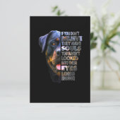 Cartons Réponse Amoureux des chiens Rottweiler Soul I Love Rotties (Debout devant)