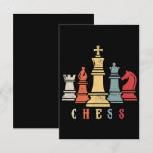 Cartons Réponse Amoureux des échecs | Jeu d'échecs Checkmate Cadea (Devant / Derrière)