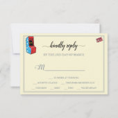 Cartons Réponse Amusant Retro Video Gamer 🎮 💍 Mariage (Dos)