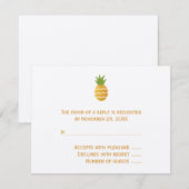 Cartons Réponse Ananas Exotique (Devant / Derrière)