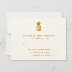 Cartons Réponse Ananas Exotique