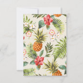 Cartons Réponse Ananas tropical moderne (Dos)