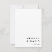 Cartons Réponse Ancre marine moderne Monogramme nautique Mariage R (Dos)