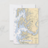 Cartons Réponse Annapolis MD Mariage/événement nautique semi-forme (Dos)