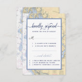 Cartons Réponse Annapolis MD Mariage/événement nautique semi-forme (Devant / Derrière)
