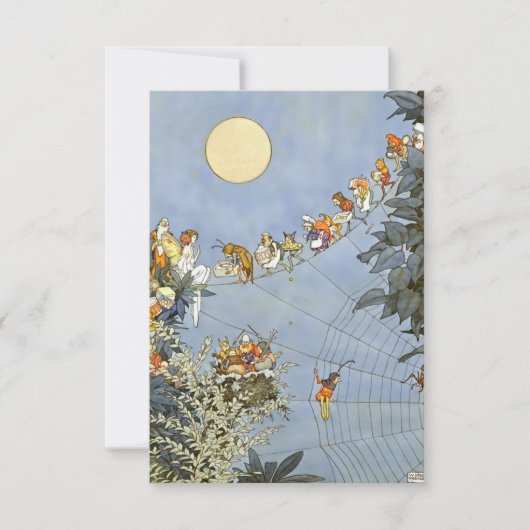 Cartons Réponse "Anniversaire des fées" par Heath Robinson (Devant)