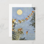 Cartons Réponse "Anniversaire des fées" par Heath Robinson (Devant / Derrière)