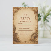 Cartons Réponse Antique Frontier Rustique (Debout devant)