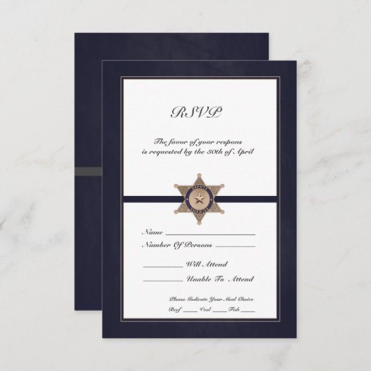 Cartons Réponse Application de la loi (Devant / Derrière)