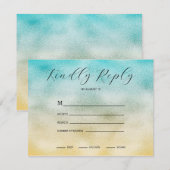 Cartons Réponse Aqua et Gold Ombre Foil (Devant / Derrière)